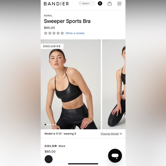 NWOT Revolve Koral Sweeper Iridescente Sports Bra in Auralite (Disco Blue) Large - Picture 15 of 15